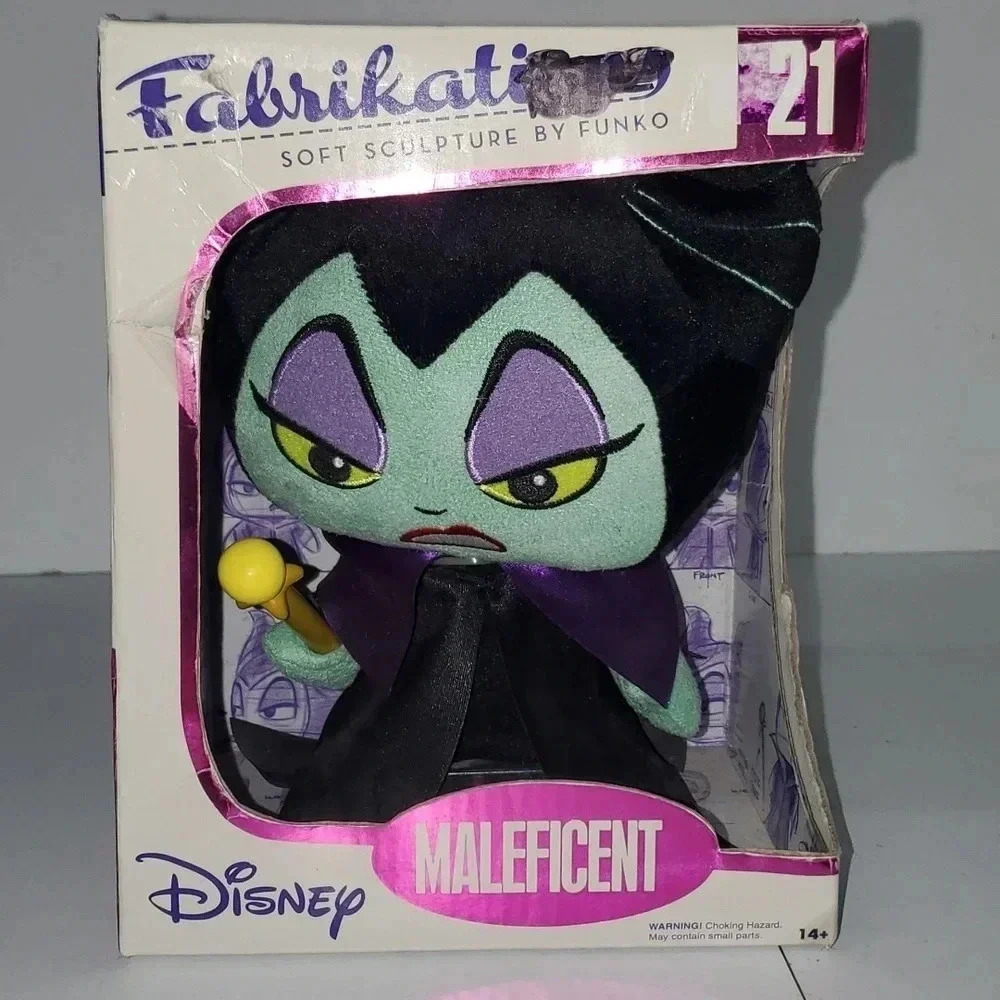 FUNKO Soft Sculpture FABRIKATIONS Disney MALEFICENT #21 Plush 6" Figure NWT - Picture 1 of 6